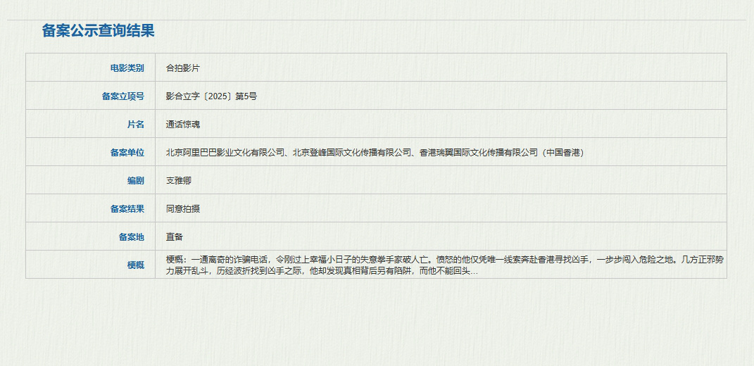 吴京公司新作《通话惊魂》立项 诈骗电话酿悲剧！-起点剧情网